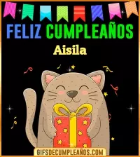 GIF Feliz Cumpleaños Aisila